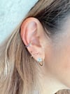 14k solid gold hawaii rainbow ear cuff 