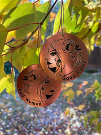 Image 1 of Bad Women from the Good Land Circle Earrings