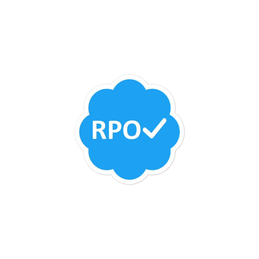 RPO "Registered" sticker