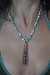 Image 2 of Coastal Stone- Necklace (sea urchin spike)