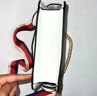 Image 4 of PURSE White bumblebee jeweled faux pearl fashion handbag 