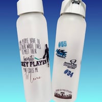 Image 1 of Frosted Glass Water Bottles -32 oz 
