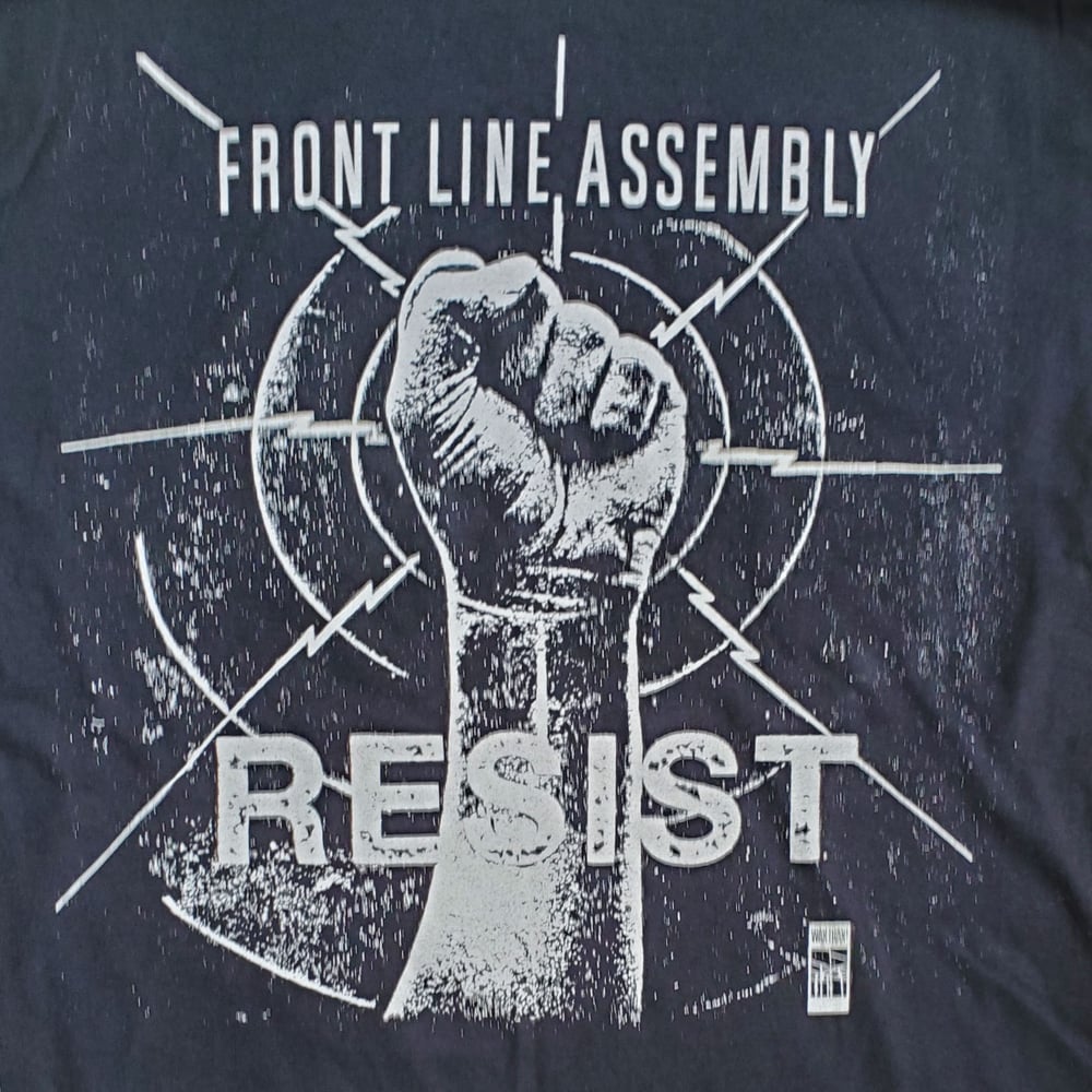 FRONT LINE ASSEMBLY - T-Shirt / Vintage Resist Logo