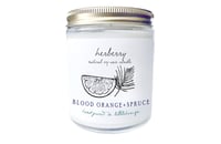 BLOOD ORANGE + SPRUCE. Soy Candle.