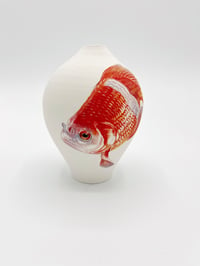 Image 1 of Red white goldfish III, 15 cm tall