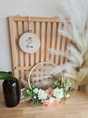 Image of Hand Embroidered Zodiac signs. Libra