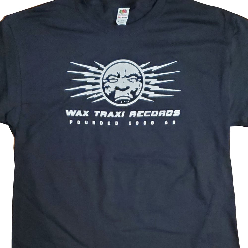 WAX TRAX -  Moon Bolt Logo / Shirt