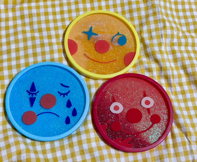 Clown Face Coasters