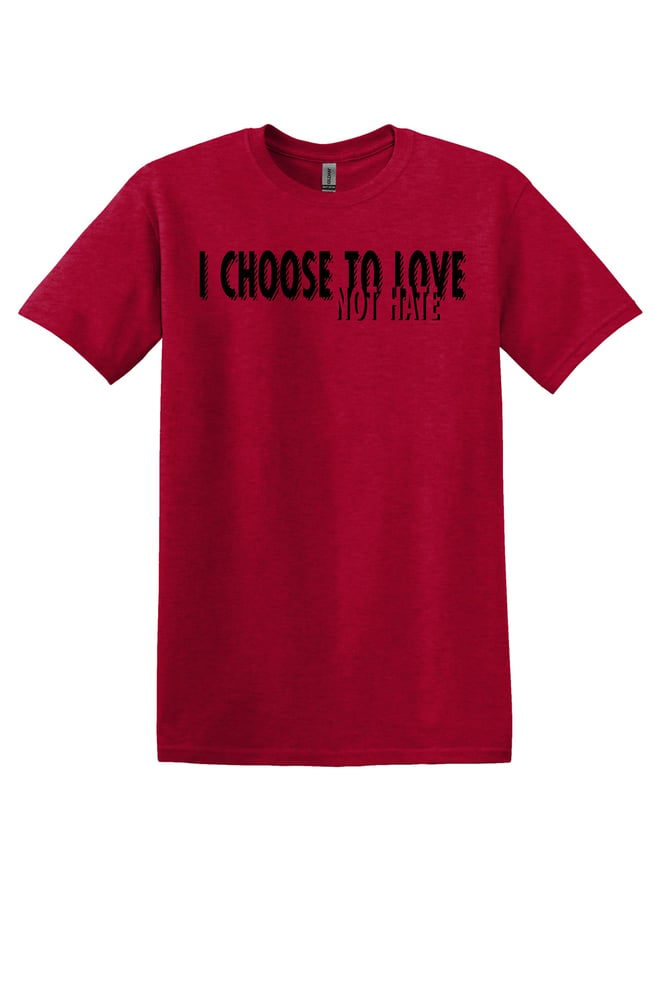 Image of I Choose To Love Not Hate - Black - Gold - Unisex