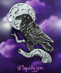 Image 3 of Raven Enamel Pin