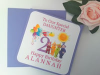Image 3 of Personalised Teletubbies Birthday Card, Any age/relationship