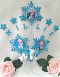 Image 2 of Personalised Frozen Cake Topper, Frozen Centrepiece, Frozen Party Decor