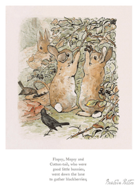 Image 1 of Beatrix Potter "Little Bunnies Went Down The Lane"