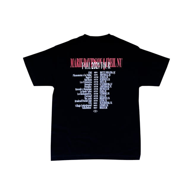 Marie Davidson & L'Œil Nu - EURO TOUR 2021 T-Shirt (BLACK)