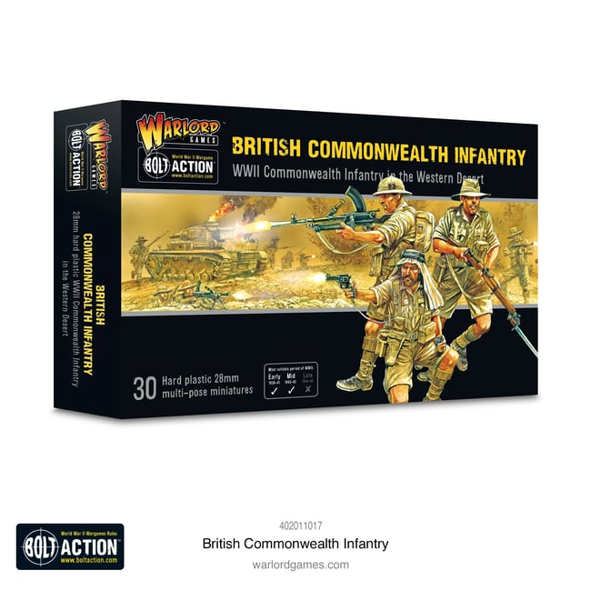 British Commonwealth Infantry (30 figs)