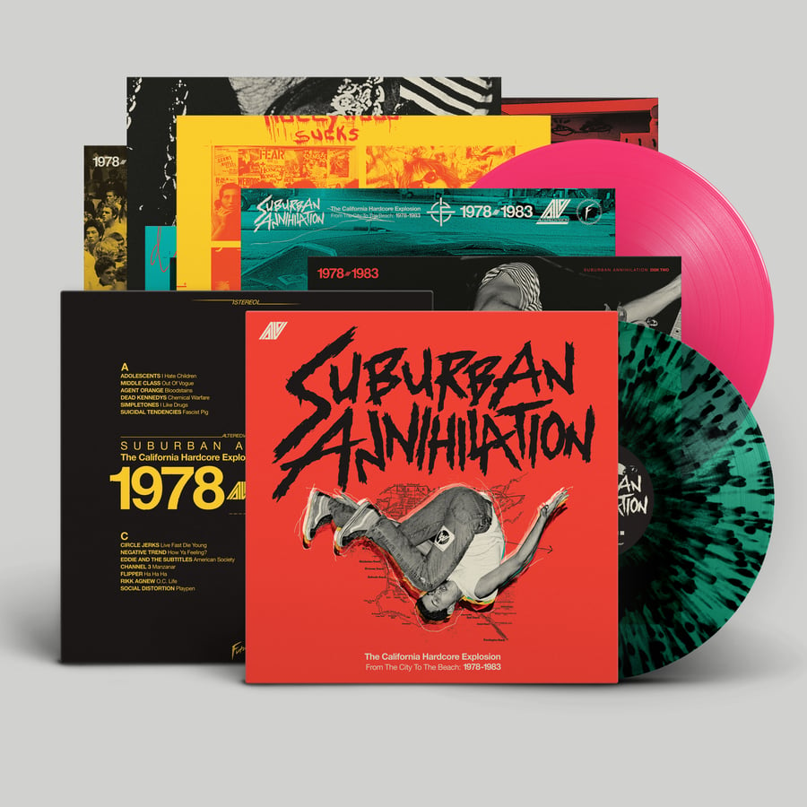 Image of <h4>SUBURBAN ANNIHILATION</h4><h5>California Hardcore 1978-1983 2xLP</h5><h6>Wastoid City Vinyl</h6>