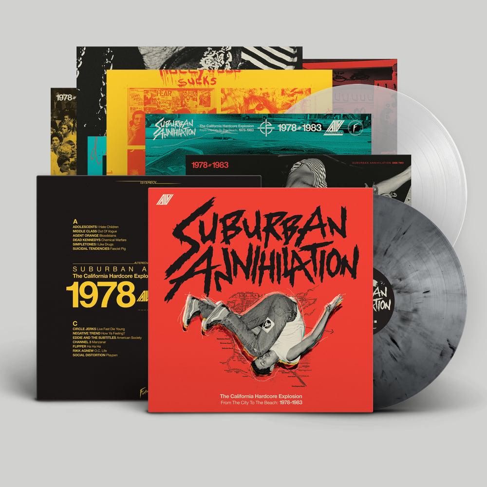 Image of <h4>SUBURBAN ANNIHILATION</h4><h5>California Hardcore 1978-83 2xLP</h5><h6>Concrete Beach Vinyl</h6>