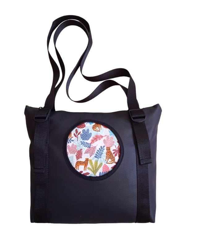 Bolso polipiel Leo negro