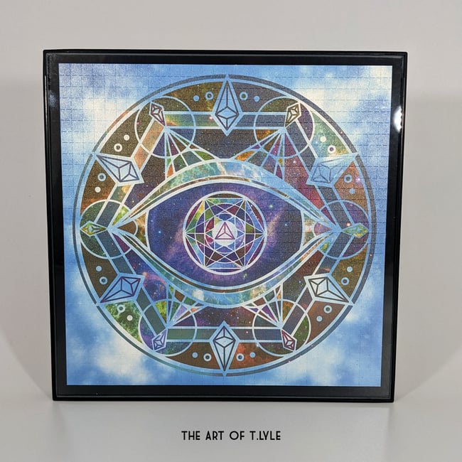 Framed Awoke Blue Sky Blotter Print