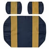 Club Car DS - Pre 2000 - Front Seat Covers - Blue and Gold