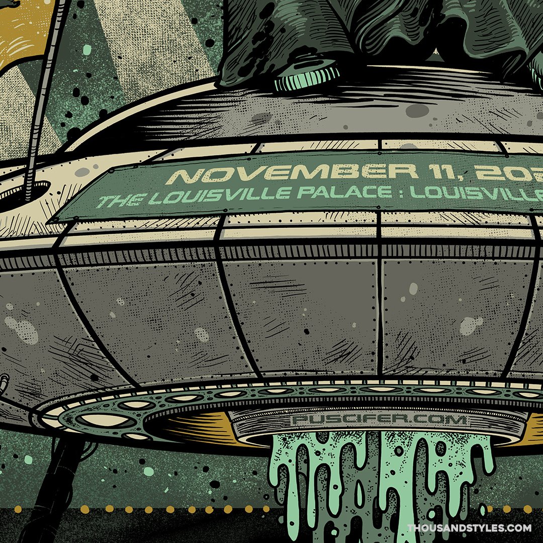 Puscifer 11.11.22 Louisville Official Gig Poster - Artist Edition