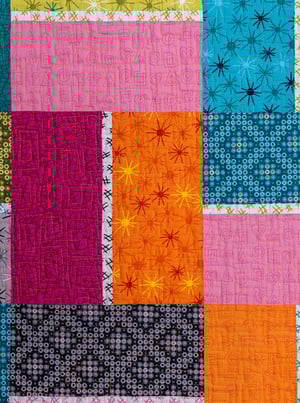 Terrace Tiles Quilt Kit Throw Size - Stitchy Fabric & Pattern