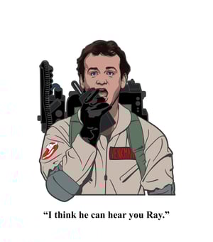  Dr. Venkman Hard Enamel Pin with CMYK print