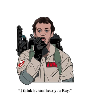  Dr. Venkman Hard Enamel Pin with CMYK print