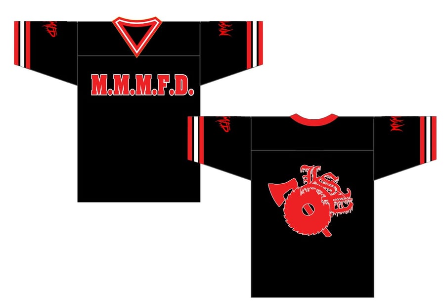 Image of M.M.M.F.D  : RED/WHITE  FOOTBALL Jersey 