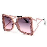 Image 1 of Oversized Glam Sparkle Sunglasses (18 Colour Options)