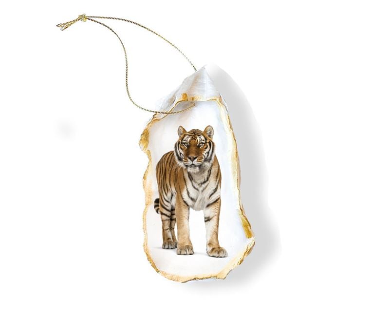 Image of TIGER DECOUPAGE ORNAMENT