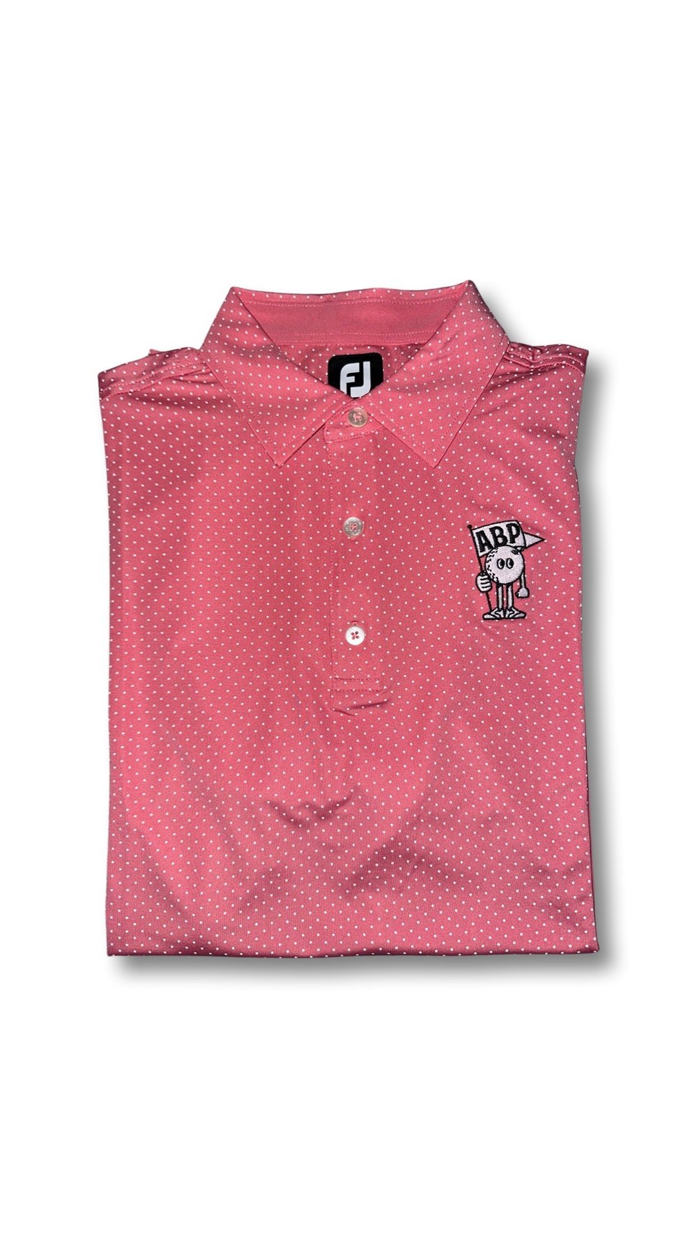 Image of FootJoy  Stretch Lisle Dot Print Polo- Cape Red