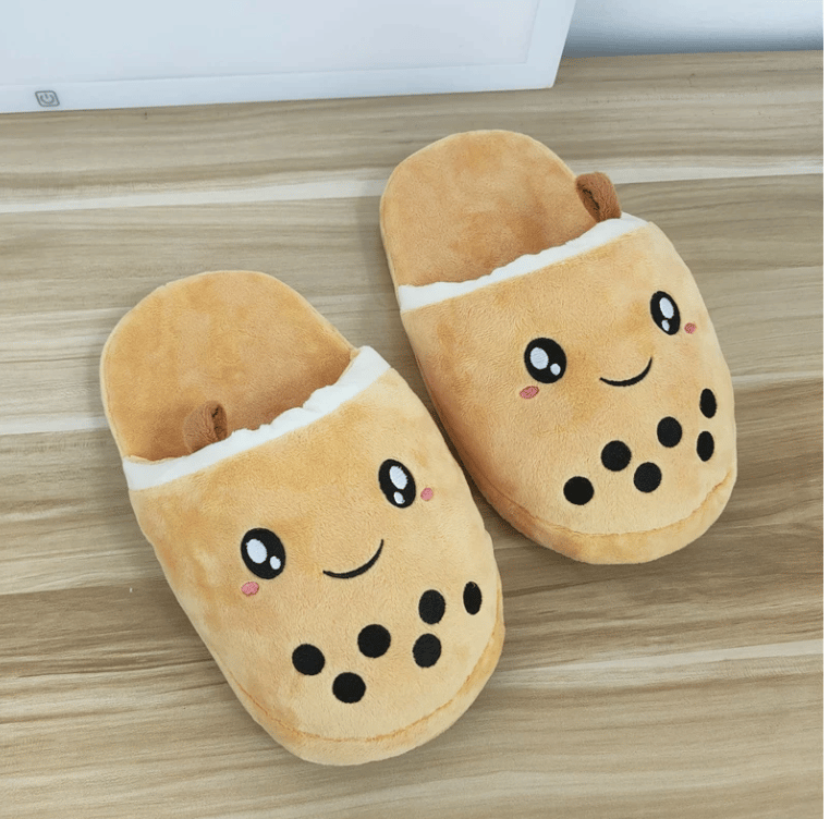 Image of BROWN BOBA SLIPPERS