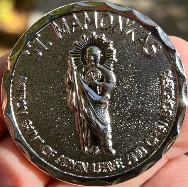 Image of ST. MAMONKAS ~ DEPARTMENT OF HUMAN SMUGGLING COIN