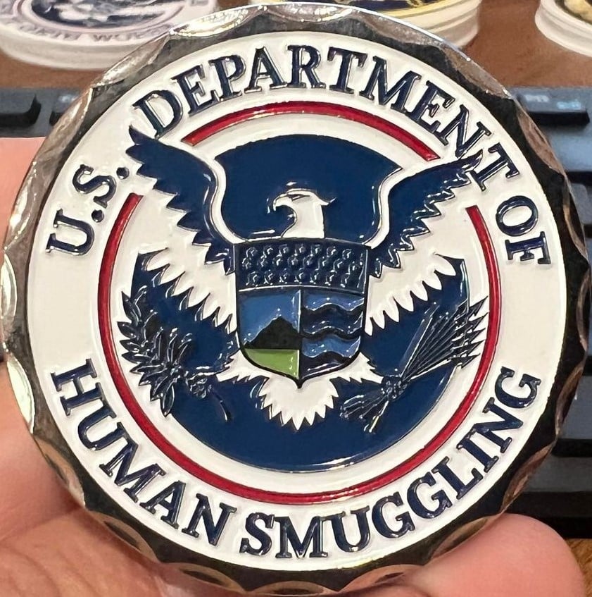 Image of ST. MAMONKAS ~ DEPARTMENT OF HUMAN SMUGGLING COIN