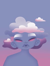 Image 1 of Head in the clouds Print