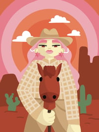 Image 1 of Cowgirl Print