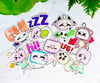 The Whole Gang - Vinyl Stickers - Full Set of 9