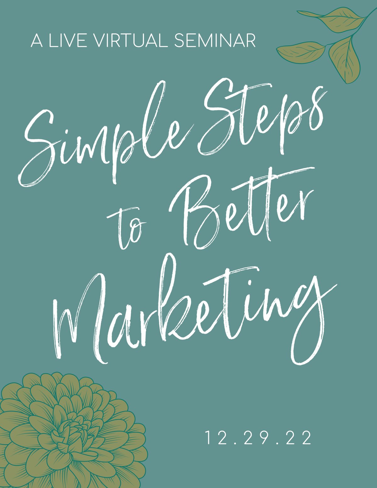 Image of Simple Steps to Better Marketing :: A Live Virtual Seminar