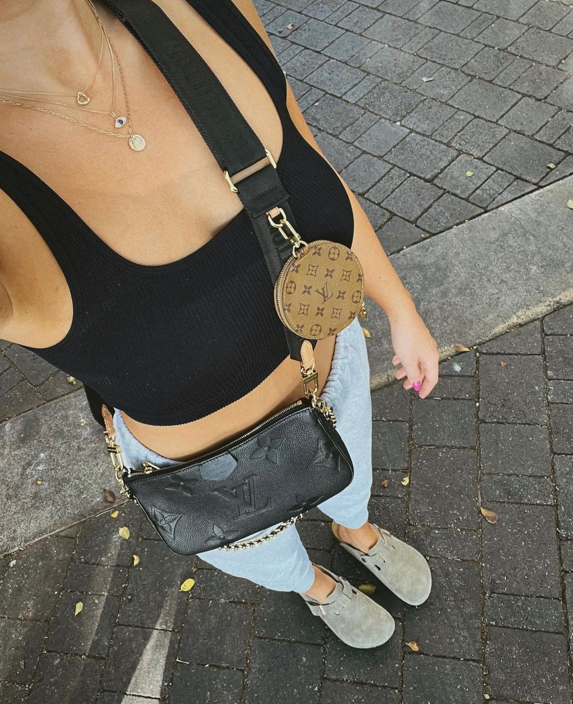 Image of ROSE GOLD AVERY WOODS x NTS CIRCLE EKG NECKLACE (Limited Edition + Rose Gold)