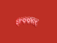 Red Spooky "PANTONE 001" Pin