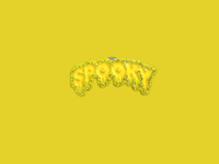 Yellow Spooky "PANTONE 003" Pin