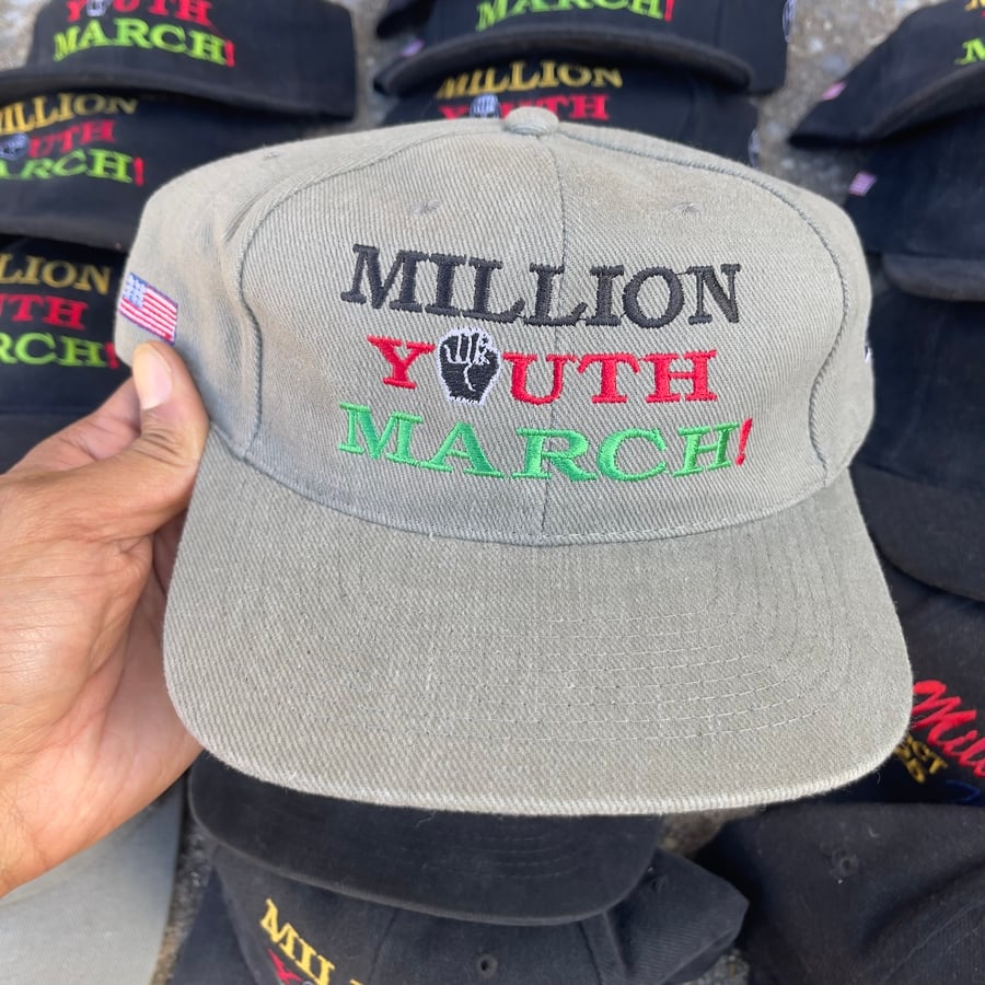 Image of Million Youth March Baseball Cap Grey