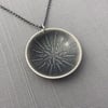 Sterling Silver Calligraphy Snowflake Necklace
