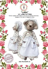 Lara the Lamb 16 inch sewing pattern with full instructions made in UK