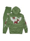 Blue Cheese Fresh Heavy Blend Hooded SweatSuit. 
