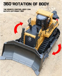 Image 2 of Huina 569 RC Construction Truck Bulldozer Car 1:16 Remote Control Heavy Equipment Vehicle