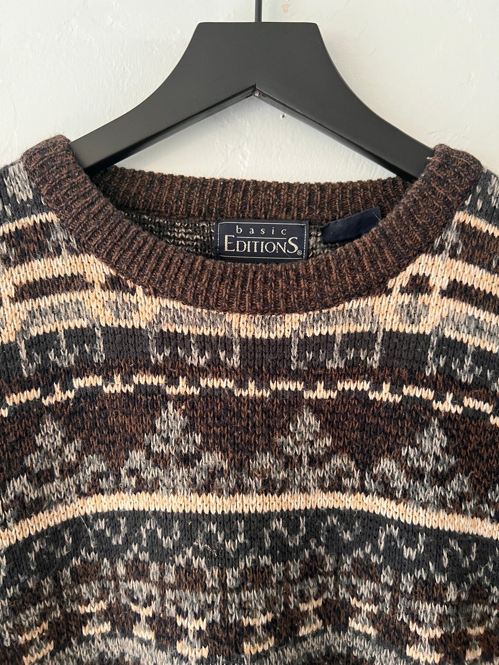 Vintage Basic Editions Brown Sweater (M)