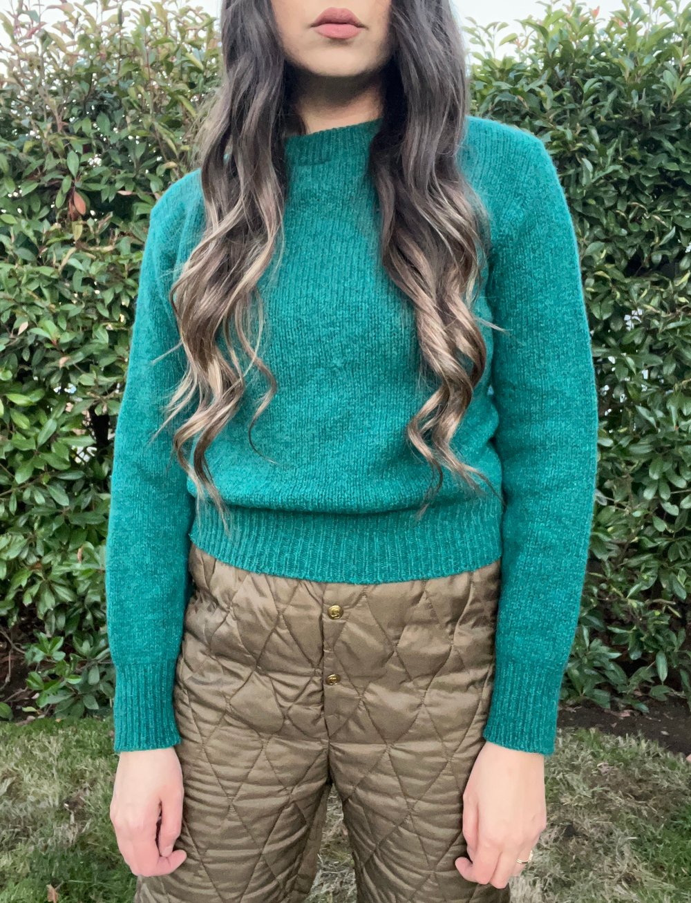 Vintage 70’s L.L. Bean Green Wool Sweater (S)