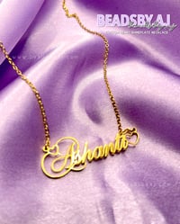Custom Heart Nameplate Necklace